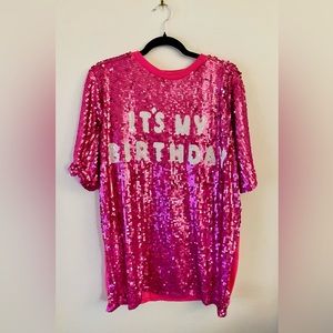 Oversized sequin dress/top